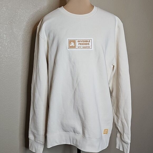 Invisible Friends Random Character Collective Sweatshirt Ivory Large - Picture 1 of 7